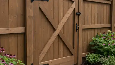Custom gate and fence installation by Chop Chop Landscaping in Cincinnati, OH, with quality hardware