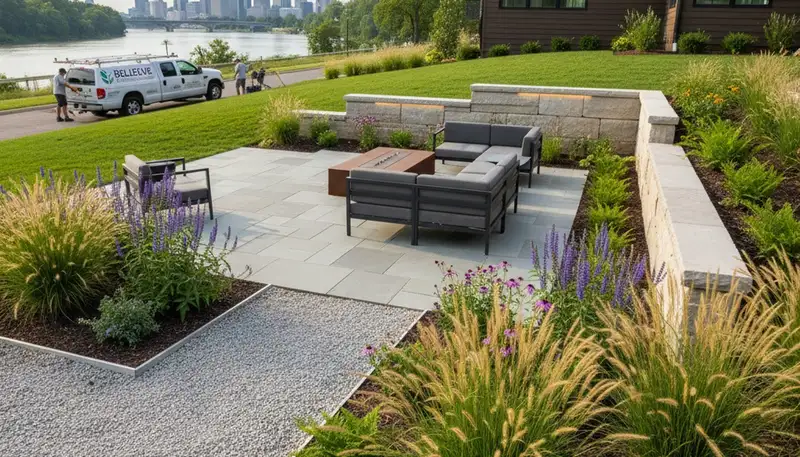 Landscaping design in Cincinnati, OH for a residential outdoor space
