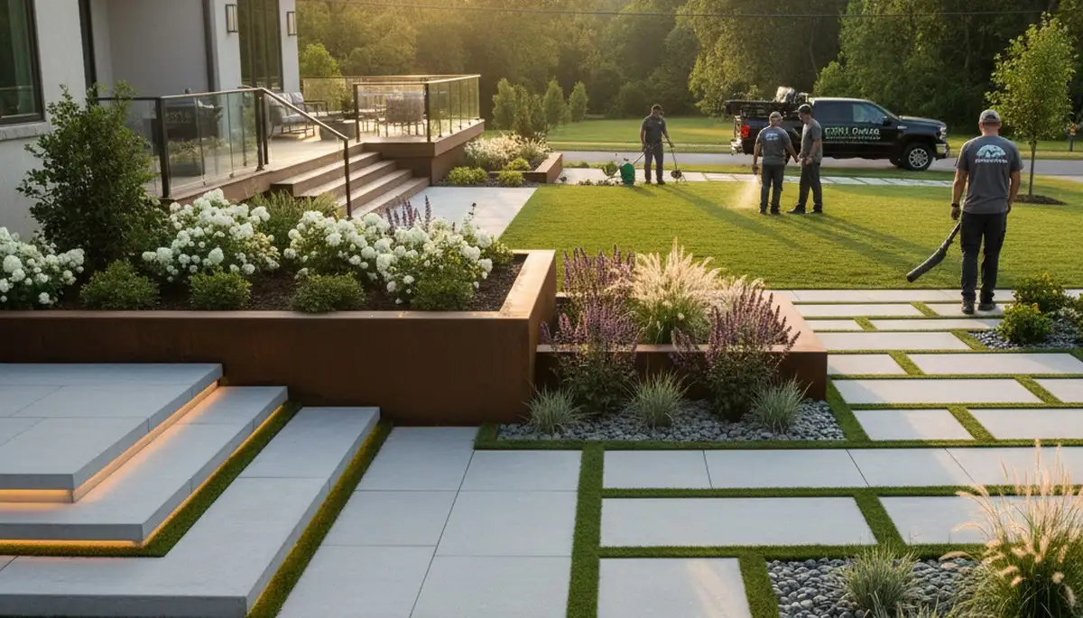 Landscaping design team serving Cincinnati, OH with professional outdoor space planning