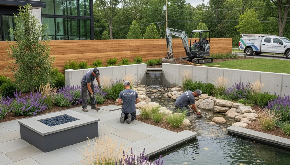 Landscaping design services in Cincinnati, OH for residential and commercial outdoor spaces