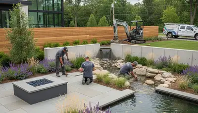 Landscaping design services in Cincinnati, OH for residential and commercial outdoor spaces