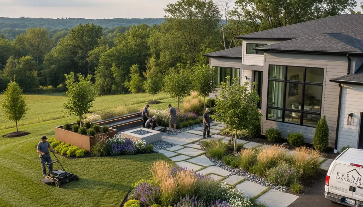 Landscaping design team serving Cincinnati, OH for residential and commercial outdoor spaces