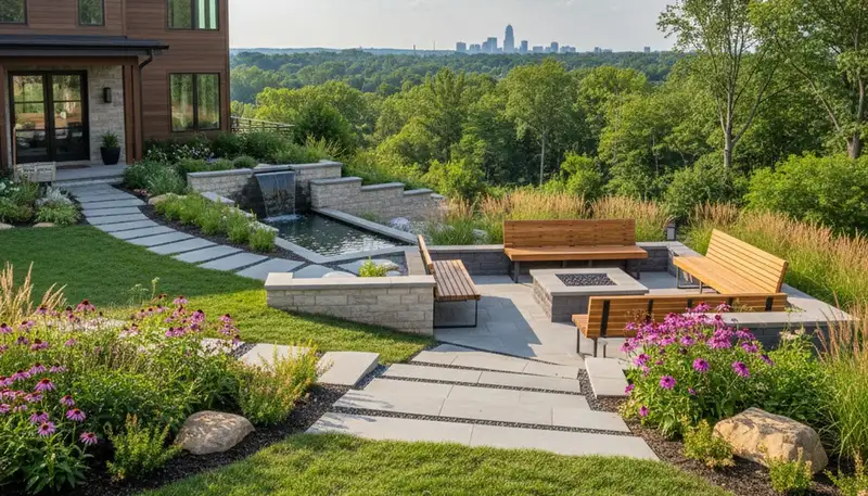 Landscaping design team serving Cincinnati, OH with custom outdoor solutions