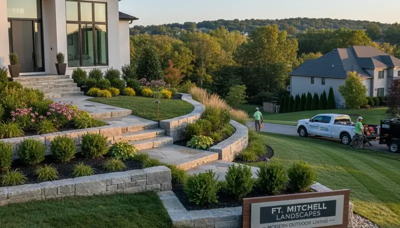 Landscape design team serving Cincinnati, OH with professional outdoor living solutions