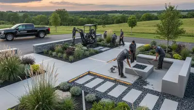 Landscaping design service in Cincinnati, OH for residential and commercial outdoor spaces