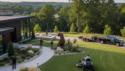 Landscaping design service in Cincinnati, OH for a residential outdoor space